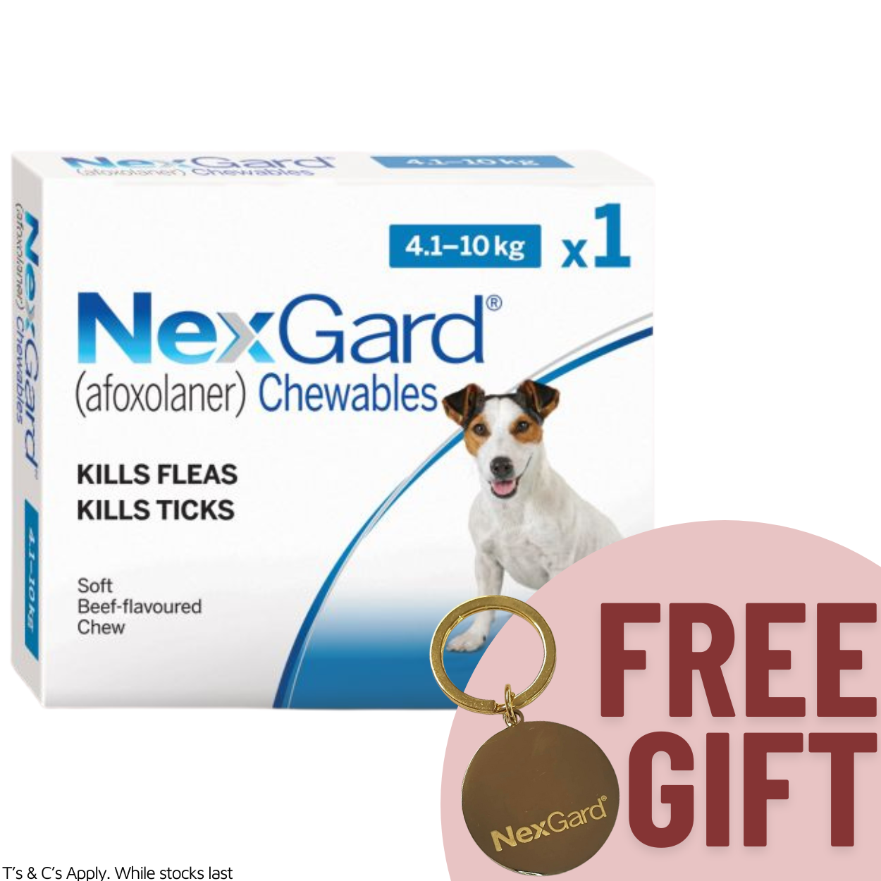 NexGard Chewable Dog 4-10KG Single