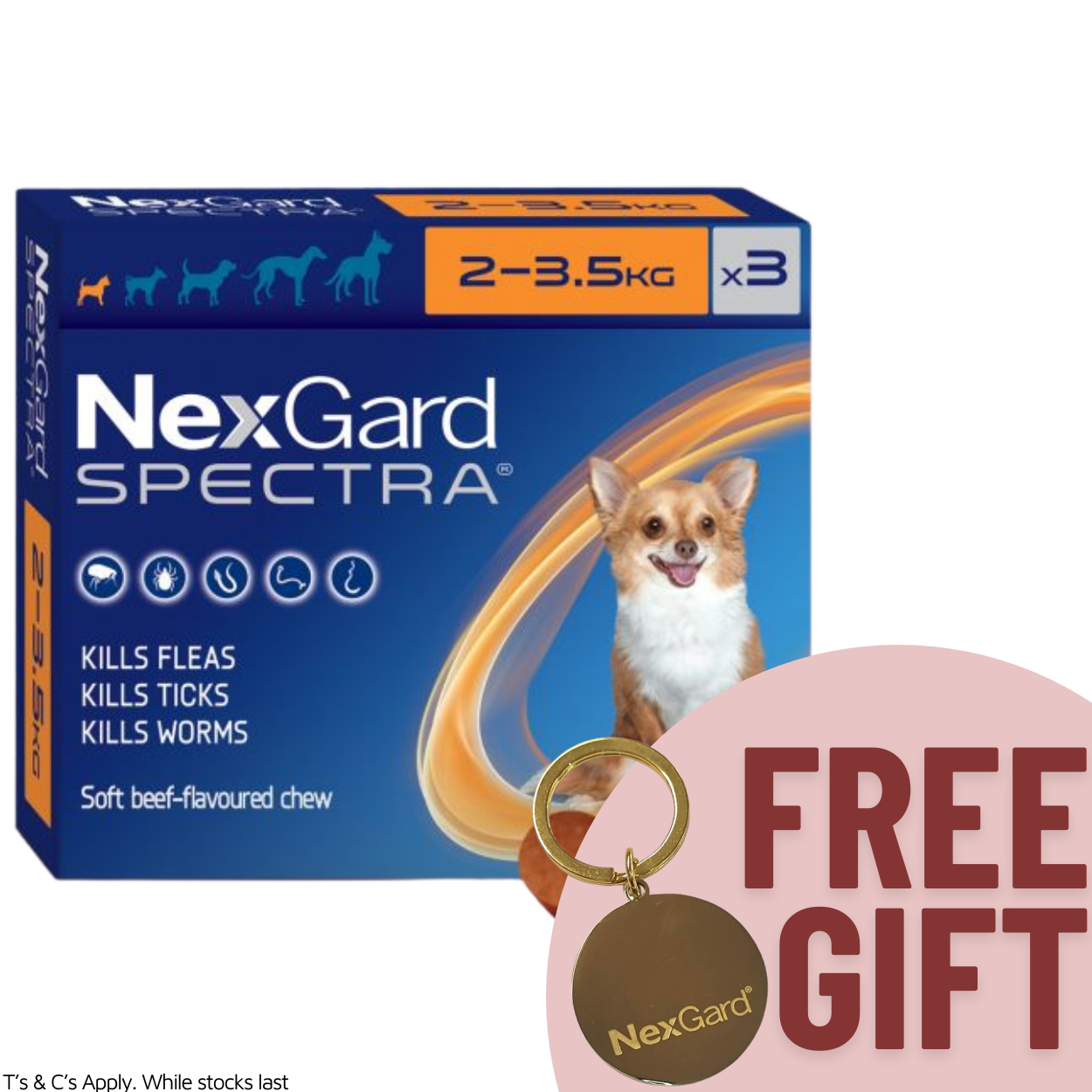Nexgard Spectra Chewable Dog 2 - 3.5KG 3 Pack