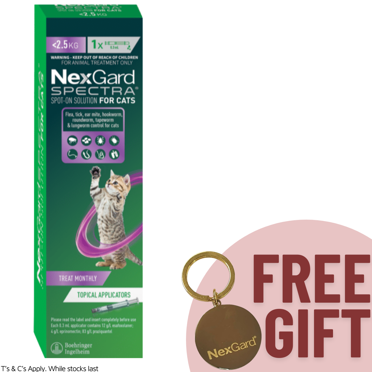 Nexgard Spectra For Small Cats 0.8-2.4kg Single