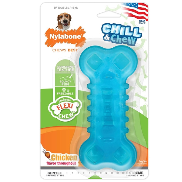 Nylabone Flexi Chill & Chew Chicken - Wolf - Dog Toys 