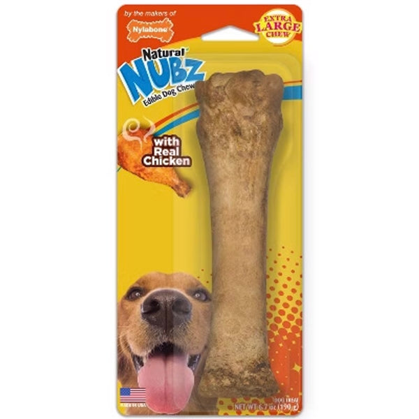 Nylabone Natural Nubz Chicken Large Single Pack - Dog Treats 