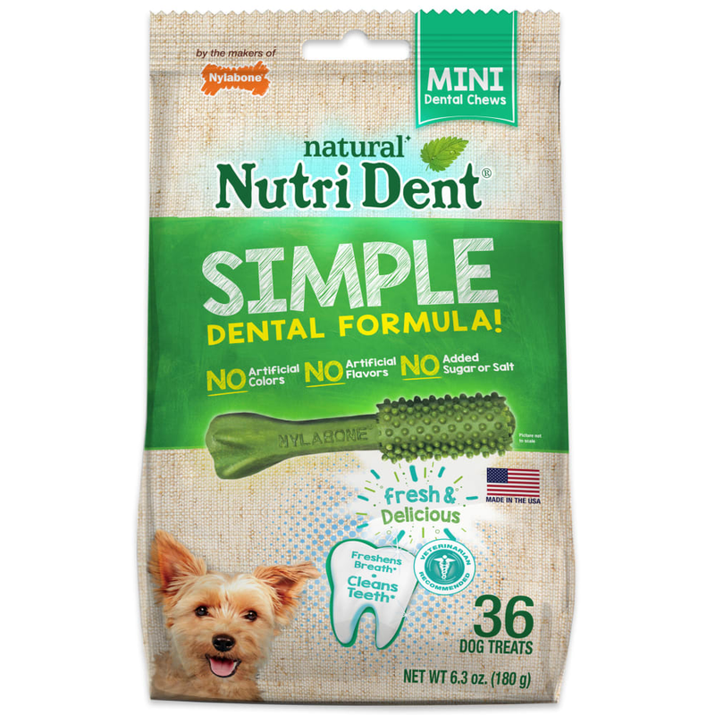 Nylabone Nutri Dent Mini 36 Pack - Dog Treats 