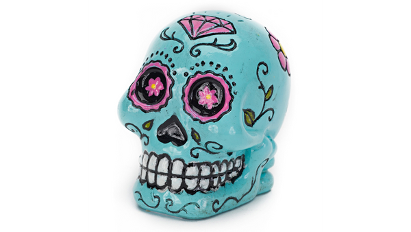 Mini Decorative Sugar Skull Blue