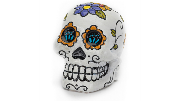 Mini Decorative Sugar Skull White