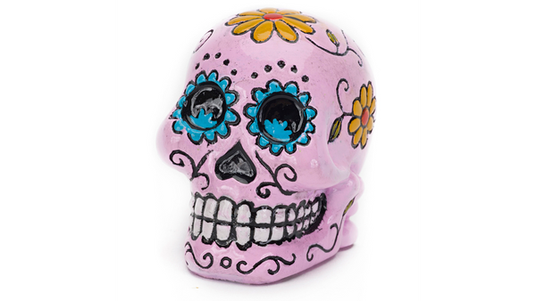 Mini Decorative Sugar Skull Pink