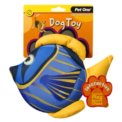 Pet One Dog Toy Angelfish With Big Squeaker - Dog Toys 