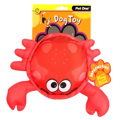 Pet One Dog Toy Crab With Big Squeaker - Dog Toys 