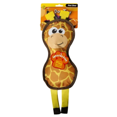 Pet One Dog Toy Giraffe With Squeaker - Dog Toys 