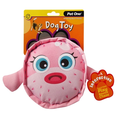 Pet One Dog Toy Globefish With Big Squeaker - Dog Toys 