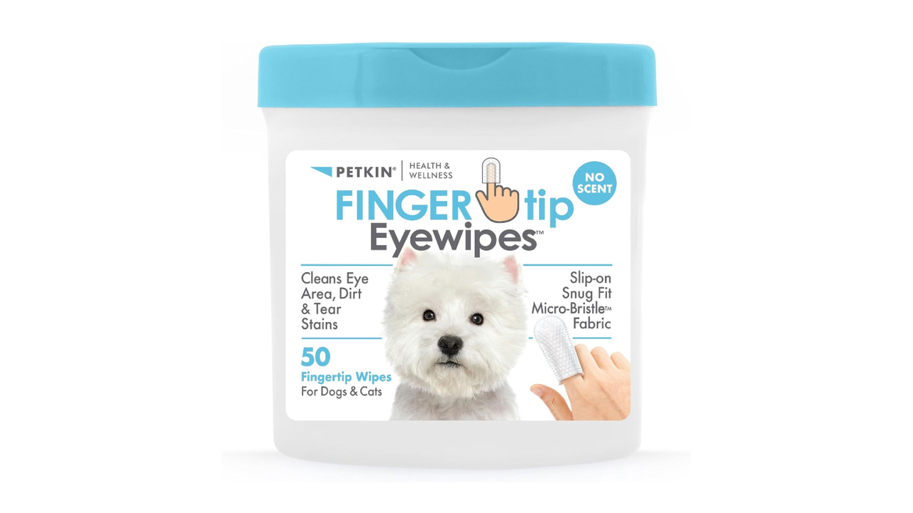 Petkin Fingertip Eye Wipes 50 Pack - Dog Health & Wellbeing 