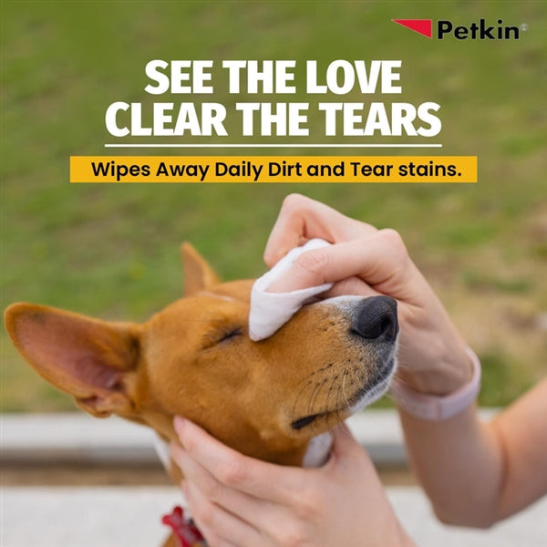 Petkin Jumbo Eye Wipes 80 Pack - Dog Health & Wellbeing 