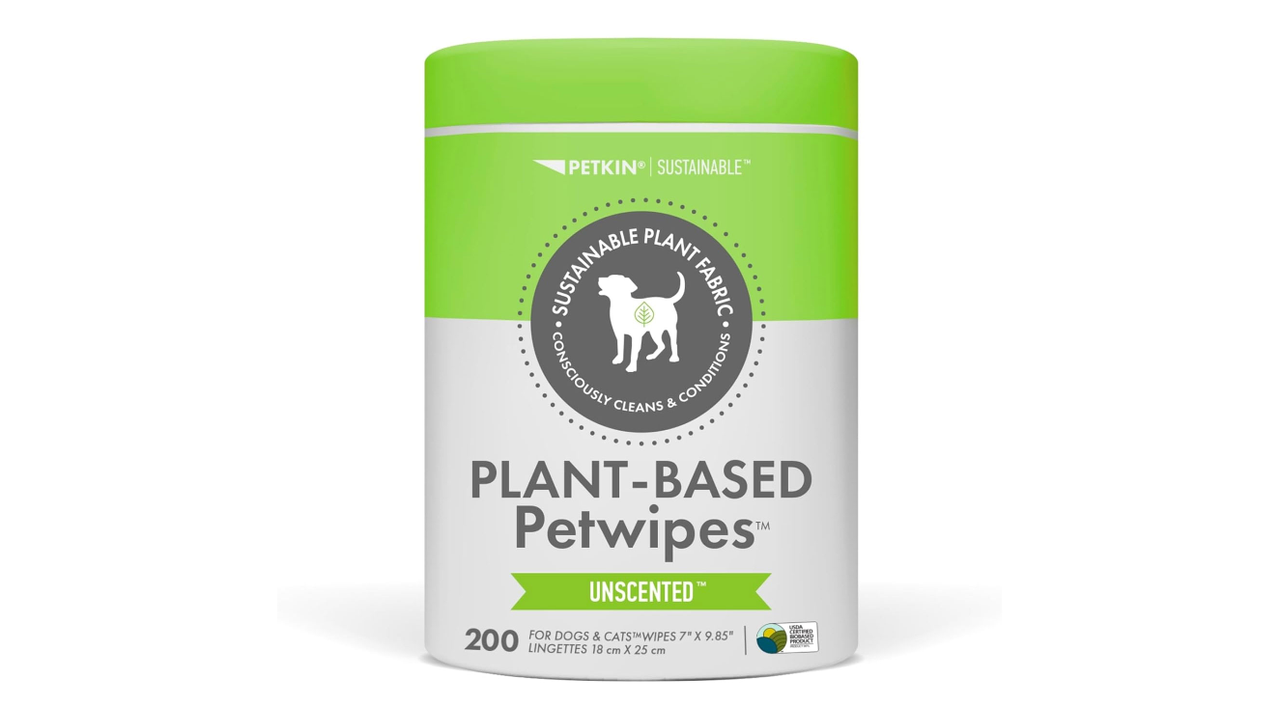 Petkin Plant Based Pet Wipes 200 Pack - Dog Health & Wellbeing 