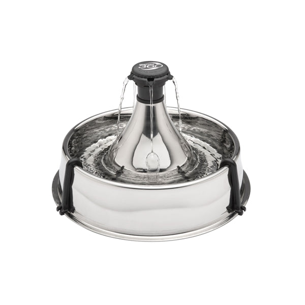 Petsafe Drinkwell 360 Stainless Steel Fountain 3.8L - Cat Bowls & Feeding Accessories 