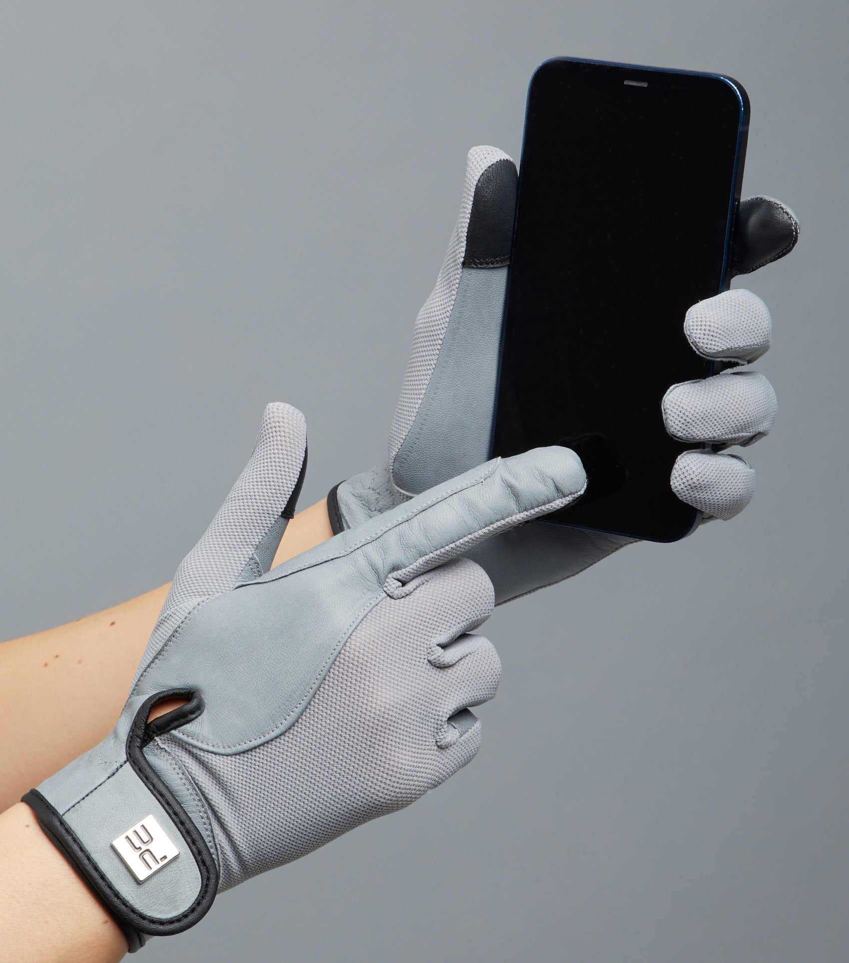 Premier Equine Bordoni Leather Mesh Riding Gloves - Equestrian Gloves & Hats 