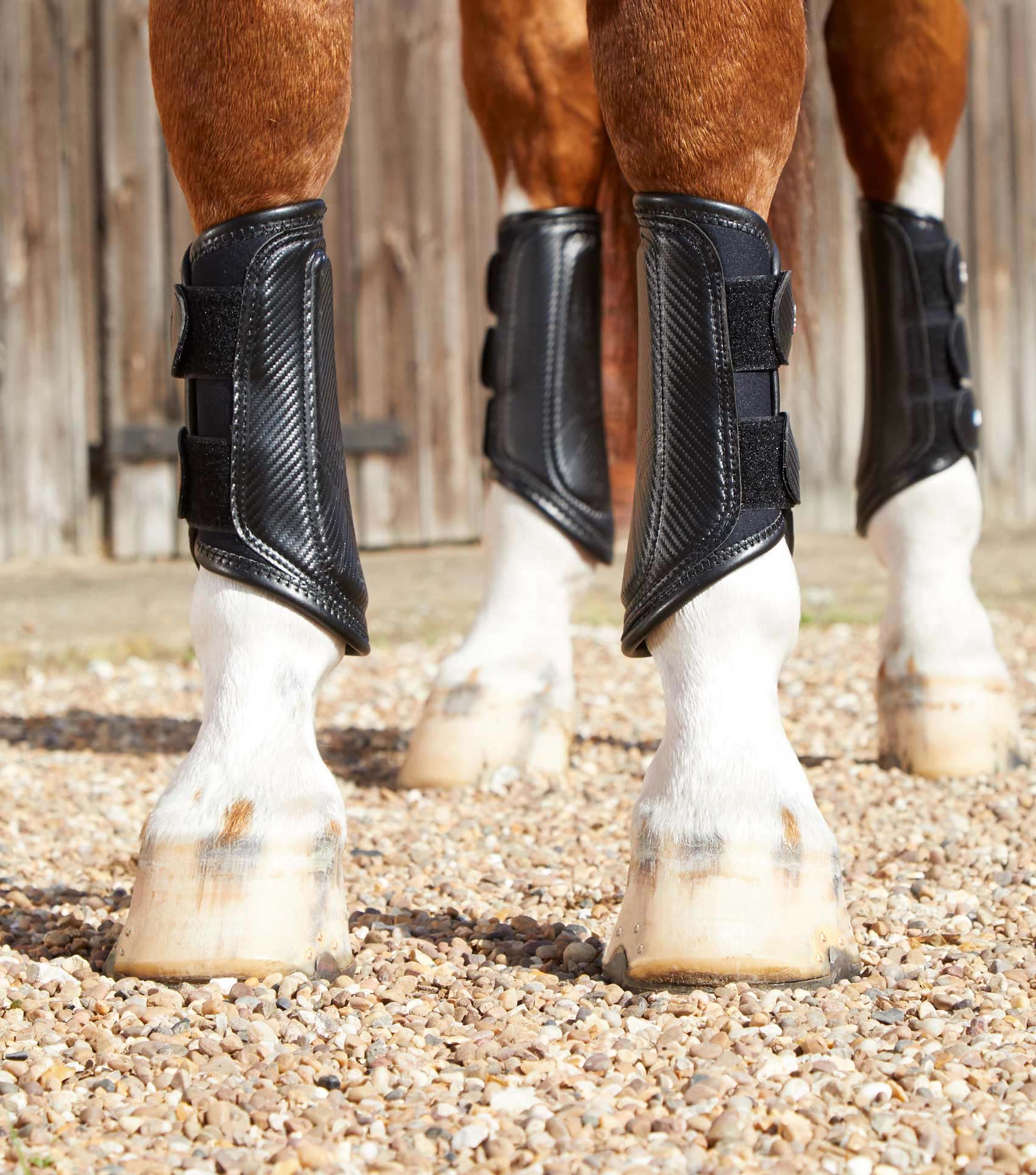 Premier Equine Carbon Air-Tech Double Locking Brushing Boots - Equine Horse Wear 