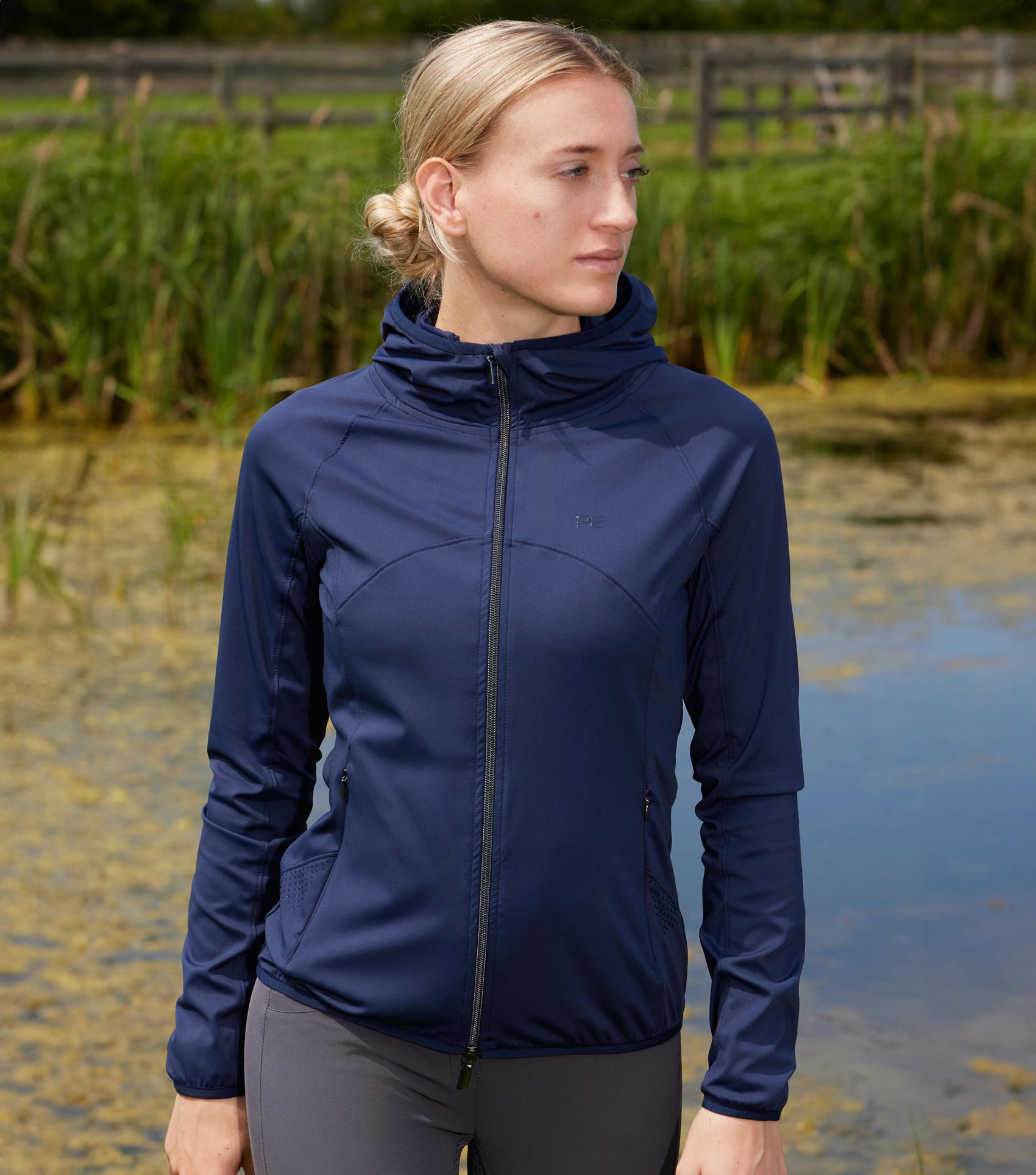 Premier Equine Franca Ladies Sports Jacket Navy - Equestrian Shirts & Jackets 