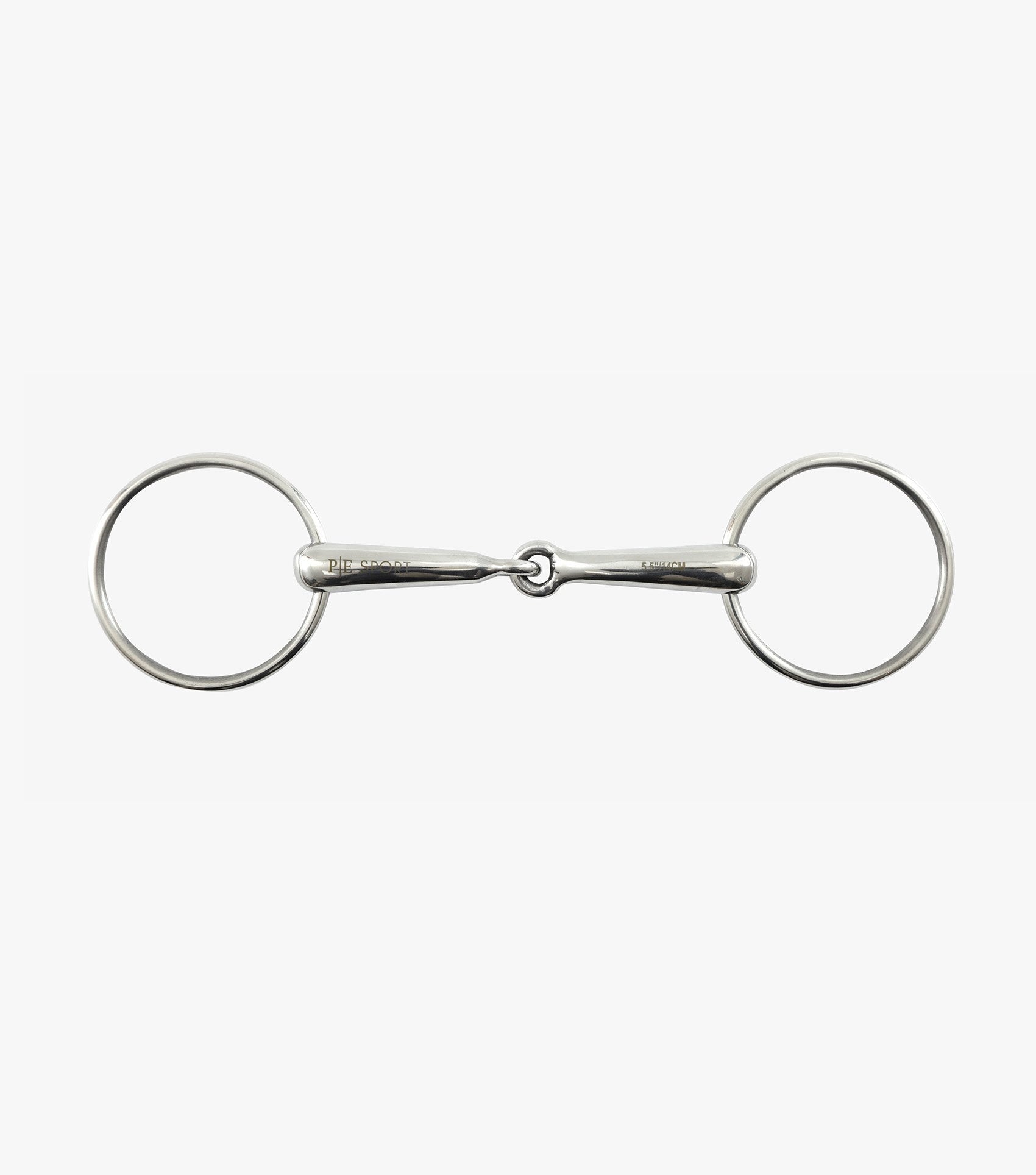 Premier Equine Hollow Mouth Race Snaffle - 75mm Rings - Equine Horse Wear 