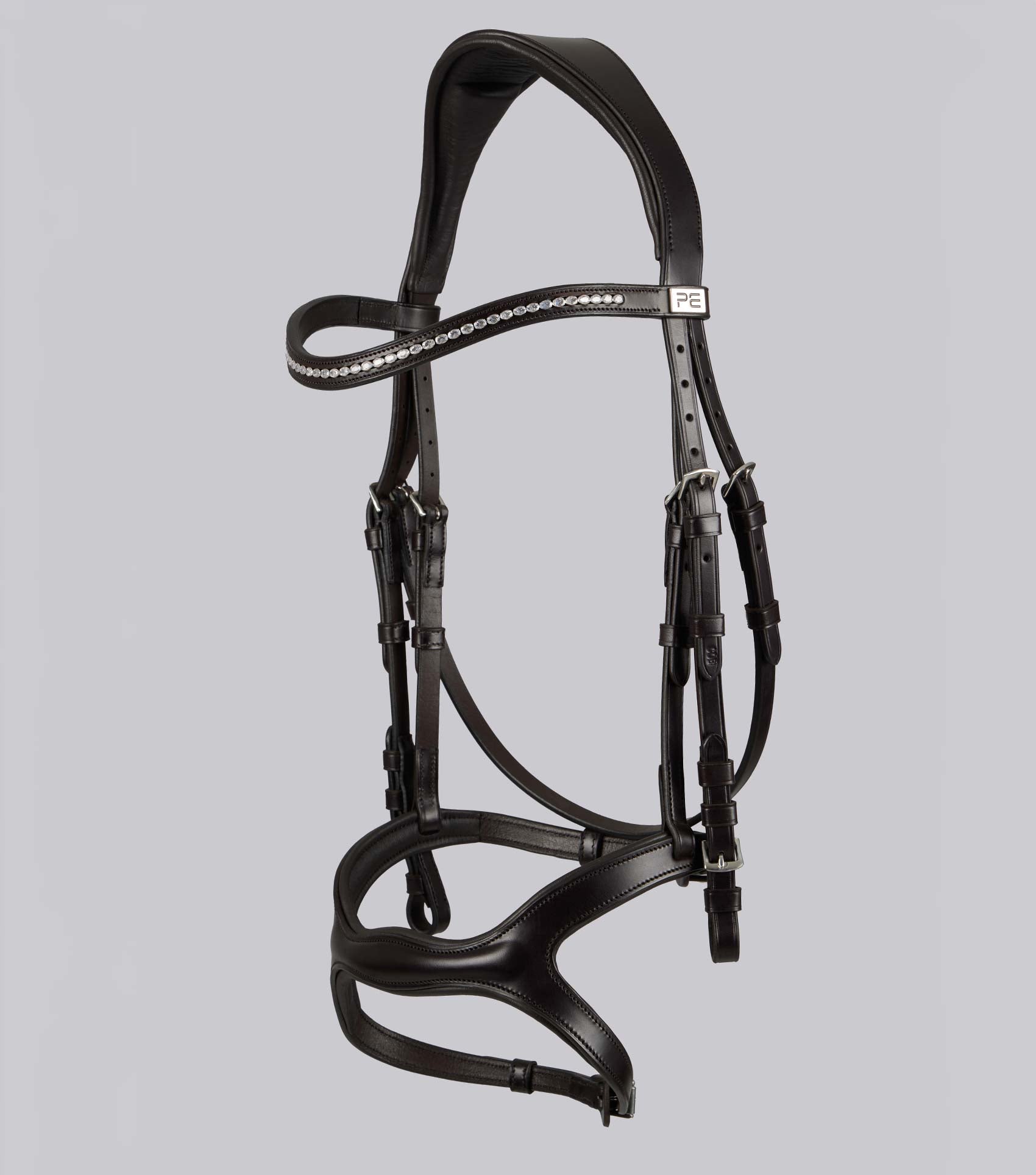 Premier Equine San Paolo Anatomical Bridle Brown - Equine Horse Wear 