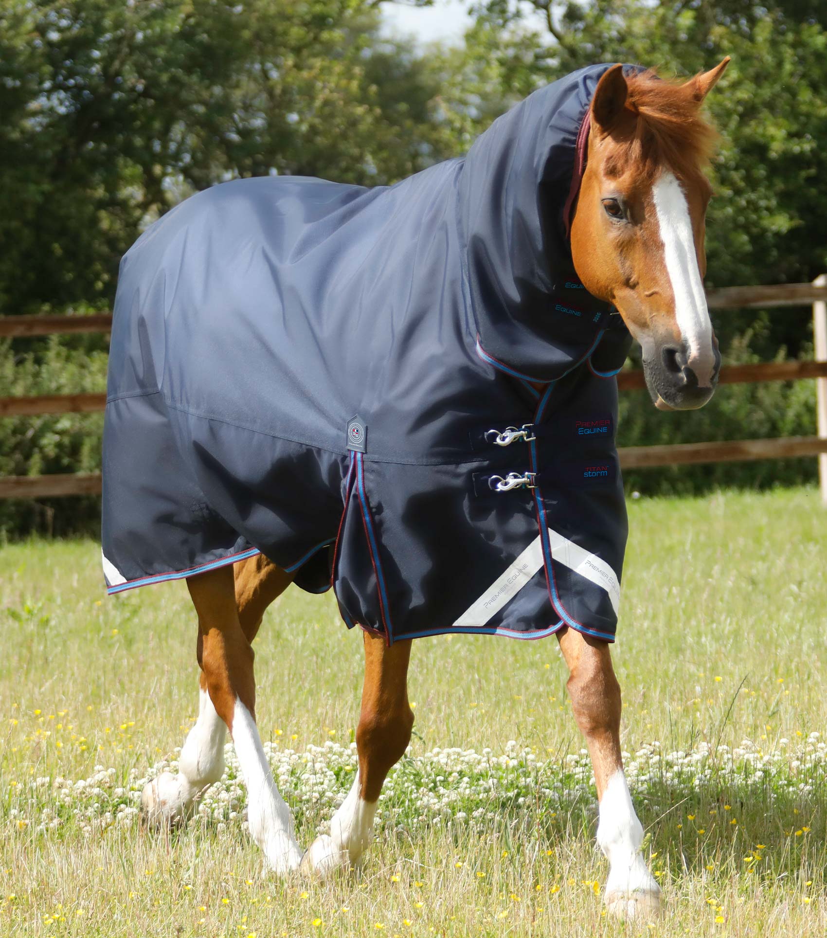 Premier Equine Titan Storm 200g Combo Turnout Rug with Snug-Fit Neck - Equine Horse Wear 