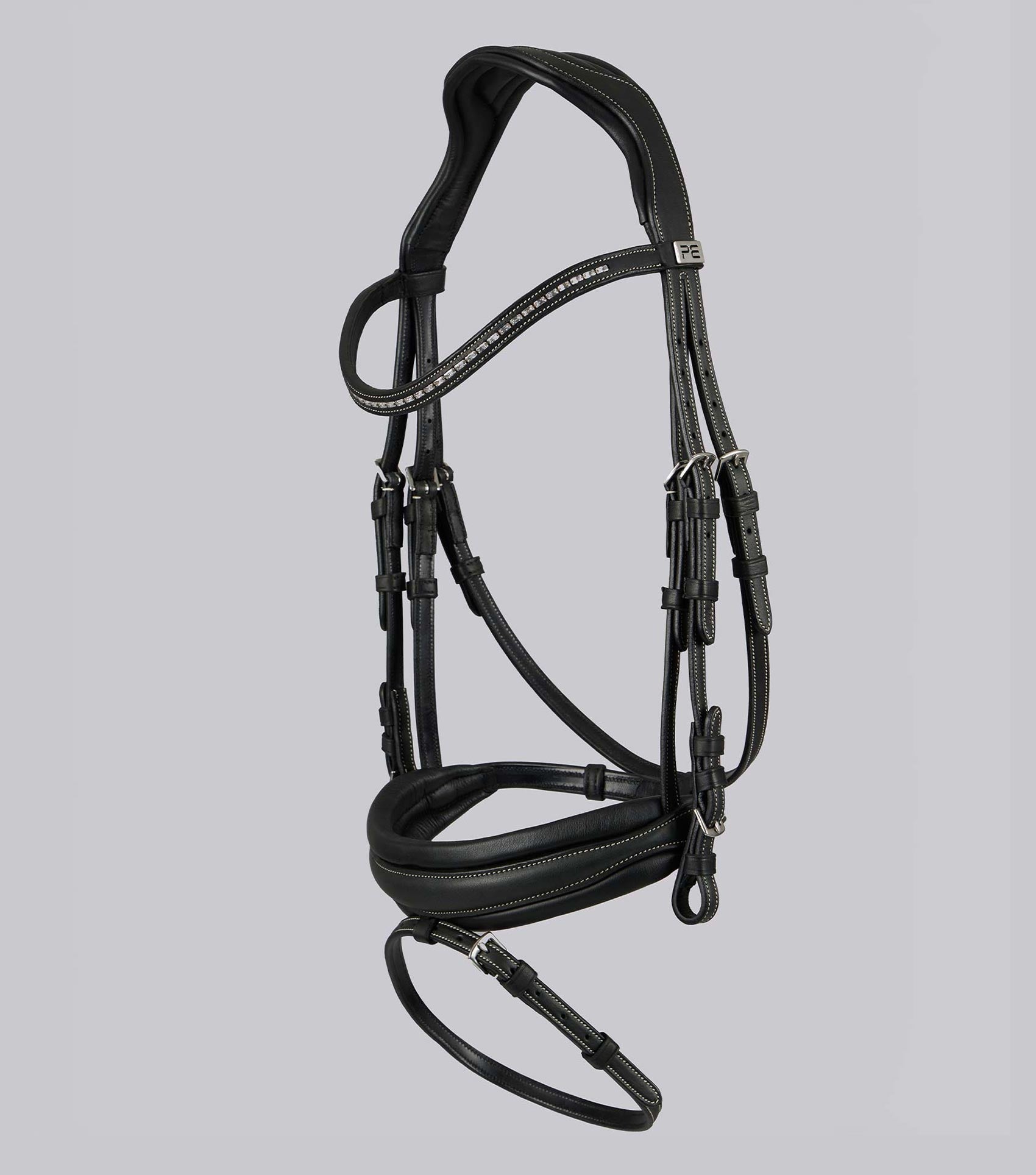 Premier Equine Veneto Anatomical Snaffle Bridle Black - Equine Horse Wear 