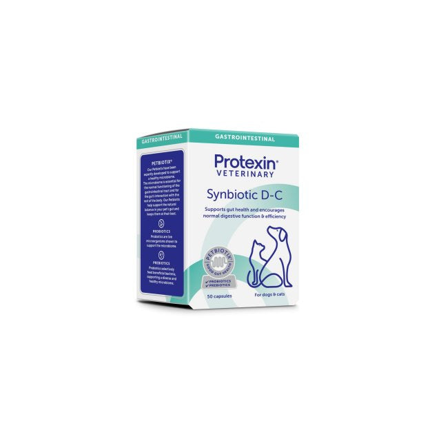 Protexin Synbiotic DC Daily Capsules 50 Pack - Veterinary Canine Gastrointestinal Health 