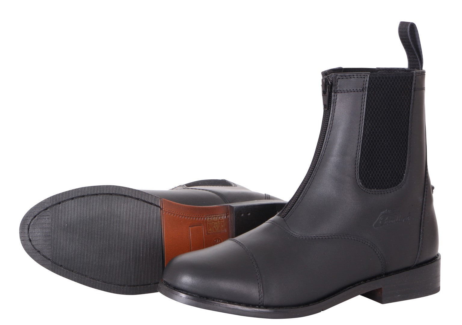 Cavallino Leather Rider Zip Jodhpur Boots