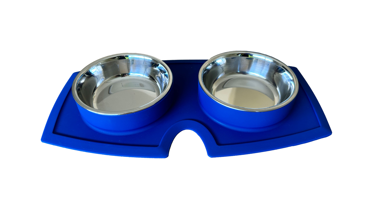 Vacumatt Silicone Double Diner Blue 225ml x 2