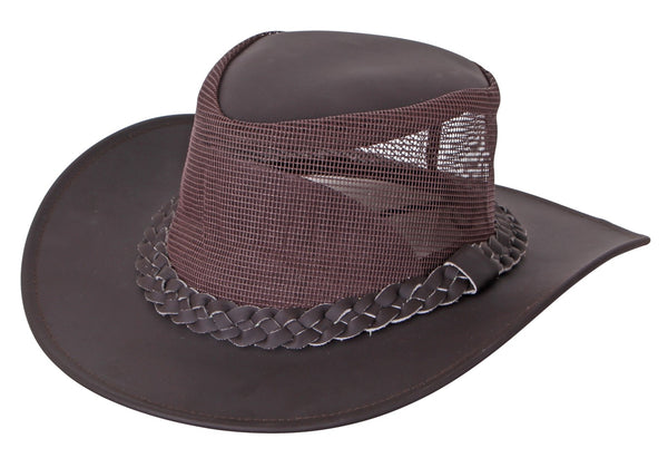 Double Hill Colorado Leather Mesh Hat
