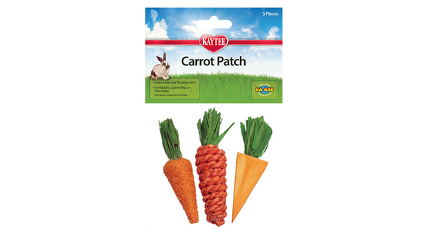 Kaytee Chew Toy Carrot Patch 3 Pack