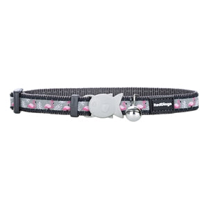 Red Dingo Cat Collar Flamingo Cool Grey - Cat Tethering 