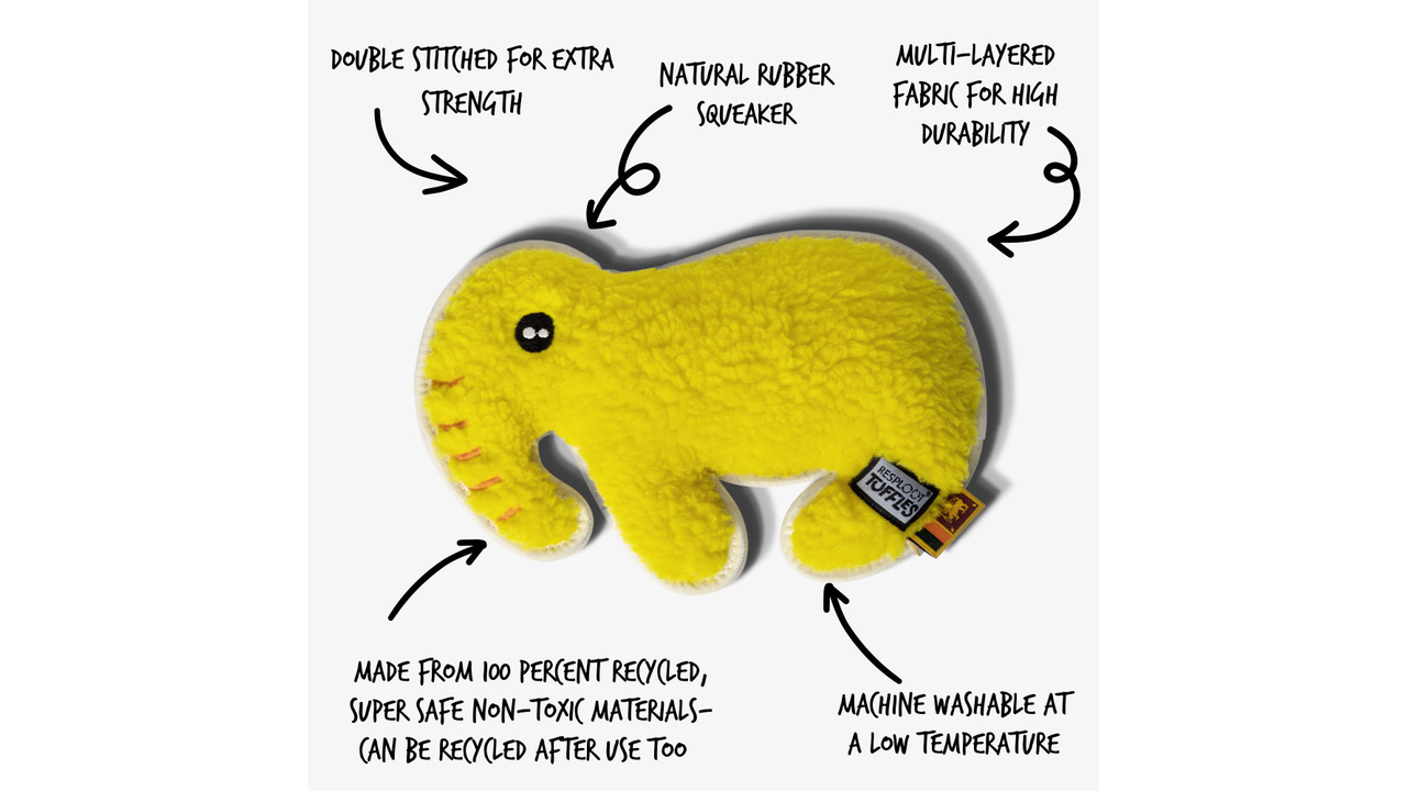 Resploot Tuffles Elephant 26cm - Dog Toys 