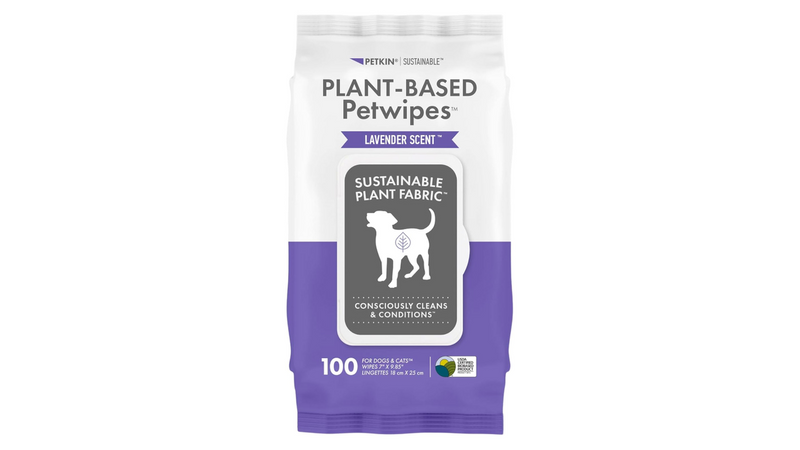 Petkin Plant Based Pet Wipes Lavender 100 Pack