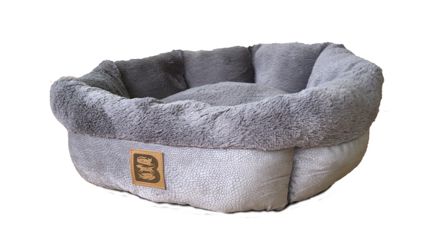 Brooklands Cozy Round Bed Grey 53cm