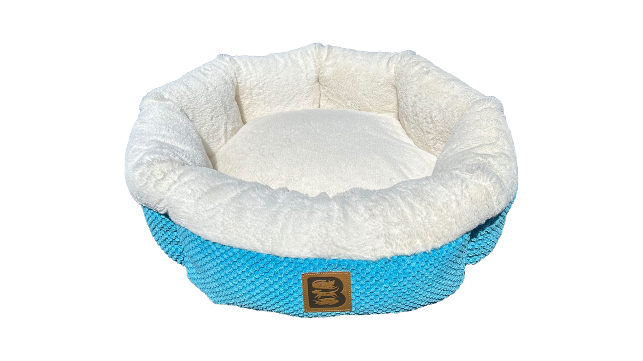 Brooklands Cozy Round Bed Azure Blue 53cm