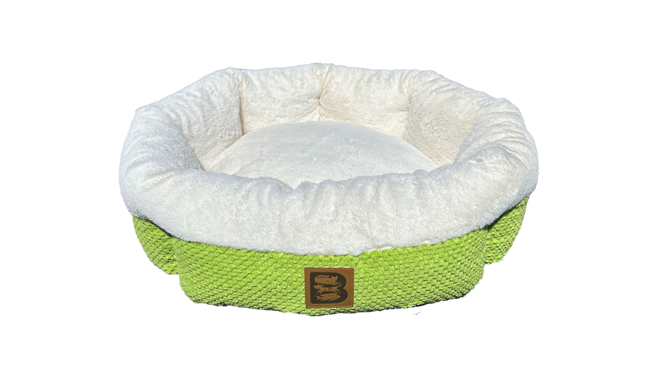 Brooklands Cozy Round Bed Cyber Lime 53cm