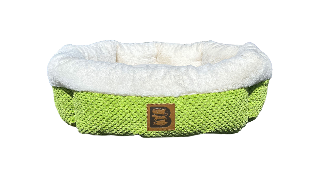 Brooklands Cozy Round Bed Cyber Lime 53cm