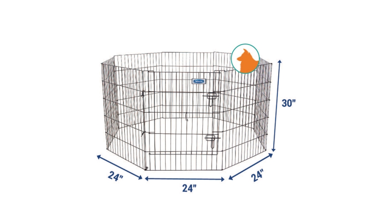 Petmate Exercise Pen with Door 75cm