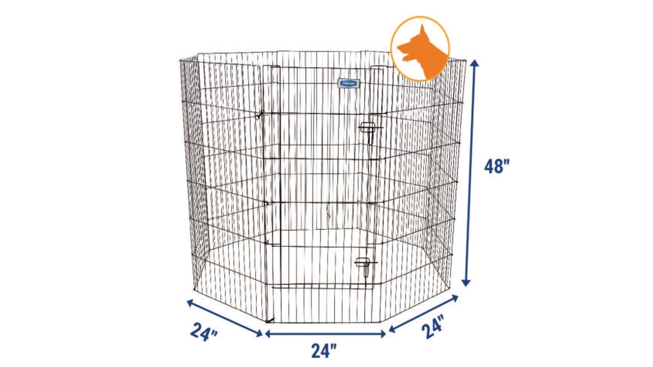 Petmate Exercise Pen with Door 120cm