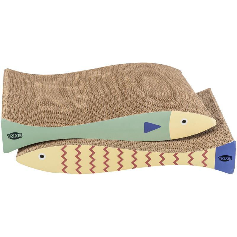 Trixie Cardboard Scratcher Fish 2pack