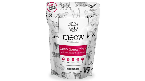 Meow Lamb Green Tripe & Mussel Treats 40g