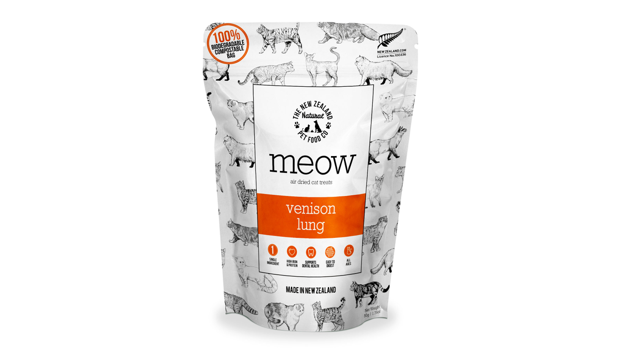 Meow Venison Lung Treats 50g