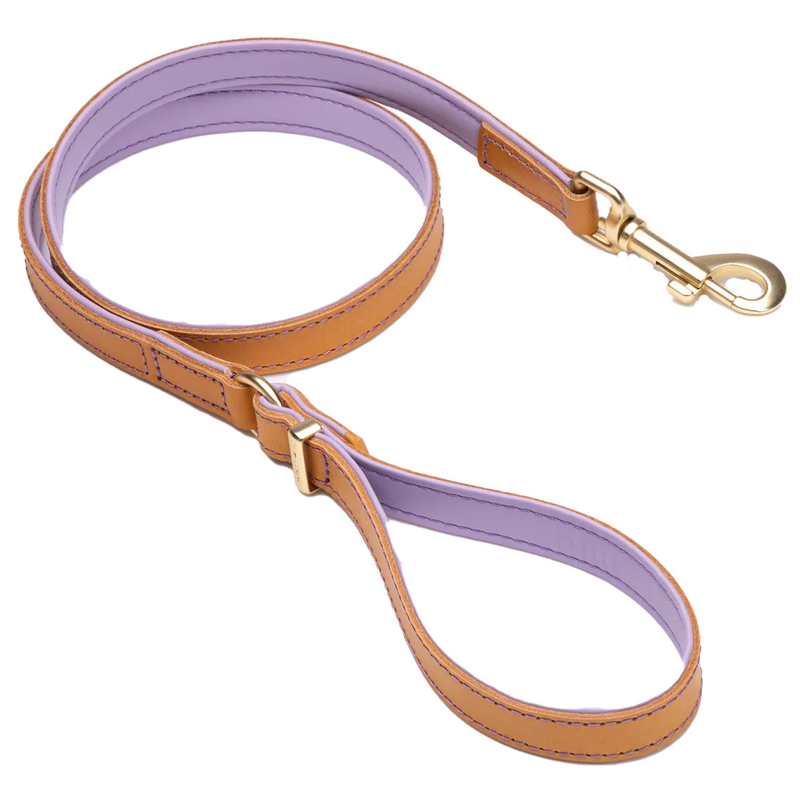 EzyDog Oxford Leather Lilac Leash 100cm