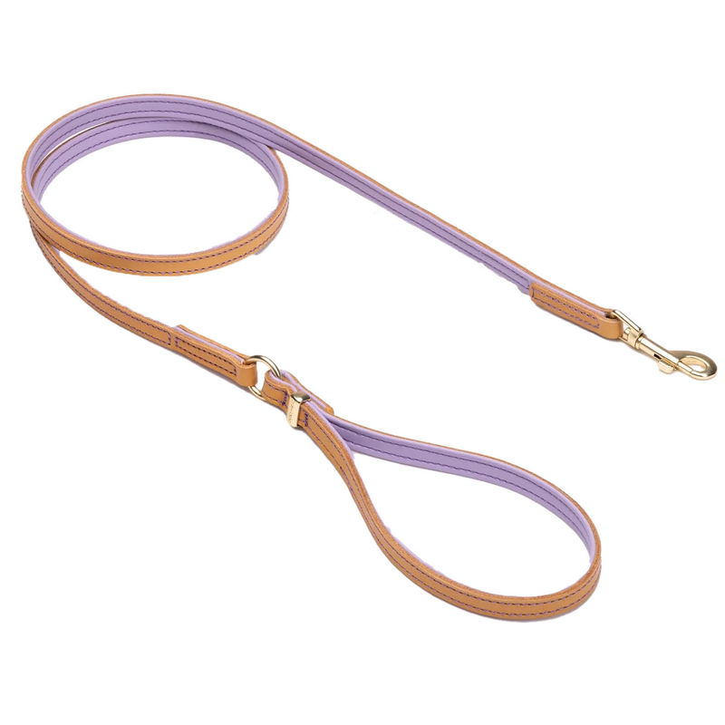 EzyDog Oxford Leather Lilac Leash Lite 120cm