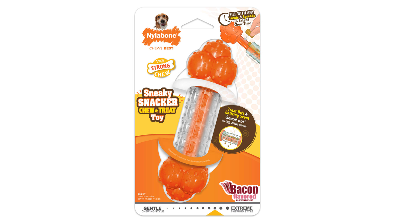 Nylabone Sneaky Snacker Chew & Treat Toy Wolf