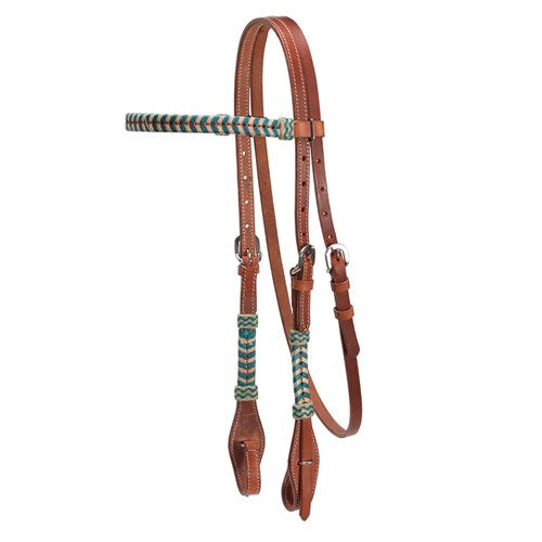STC Fort Worth Aponi Headstall - Turquoise Two Tone