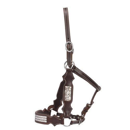 STC Fort Worth Dakota Leather Halter with Bling