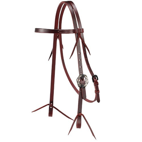 STC Fort Worth Oily Headstall with Single Buckle - Latigo