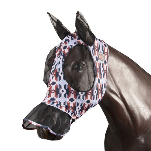 STC Kool Master Lycra Pull On Fly Mask with Skirt - Aztec
