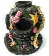 Scales And Tails Dive Helmet Ornament - Fish Tank Decorations - Default Title