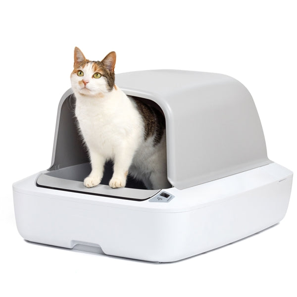 ScoopFree Pro Hooded Crystal Self-Cleaning Litter Box System - Cat Clean Up 